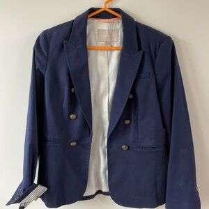 Blue Blazer with Gold Buttons